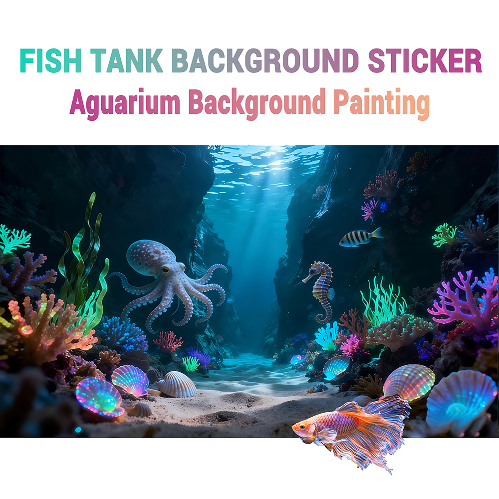 Aquarium Fish Paradise - Ahtapot Kanyonu Cenneti, Balık Tankı Arka