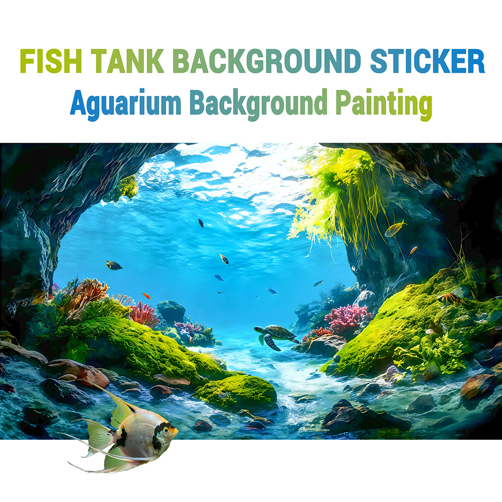 Aquarium Fish Paradise - Kaplumbağa Mağarası Cenneti, Balık Tankı Arka