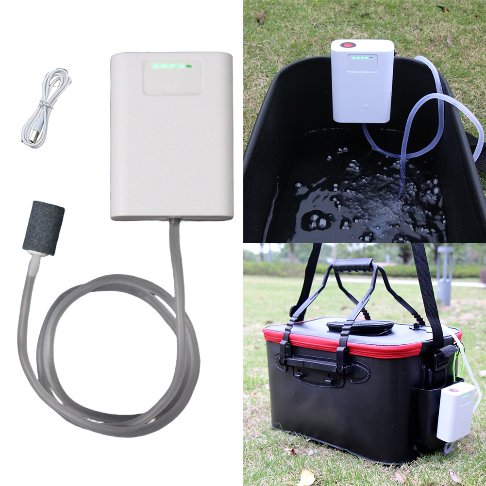 Aquarium Fish Keeping - Oksijenli Balık Tankı Pompası USB Şarj