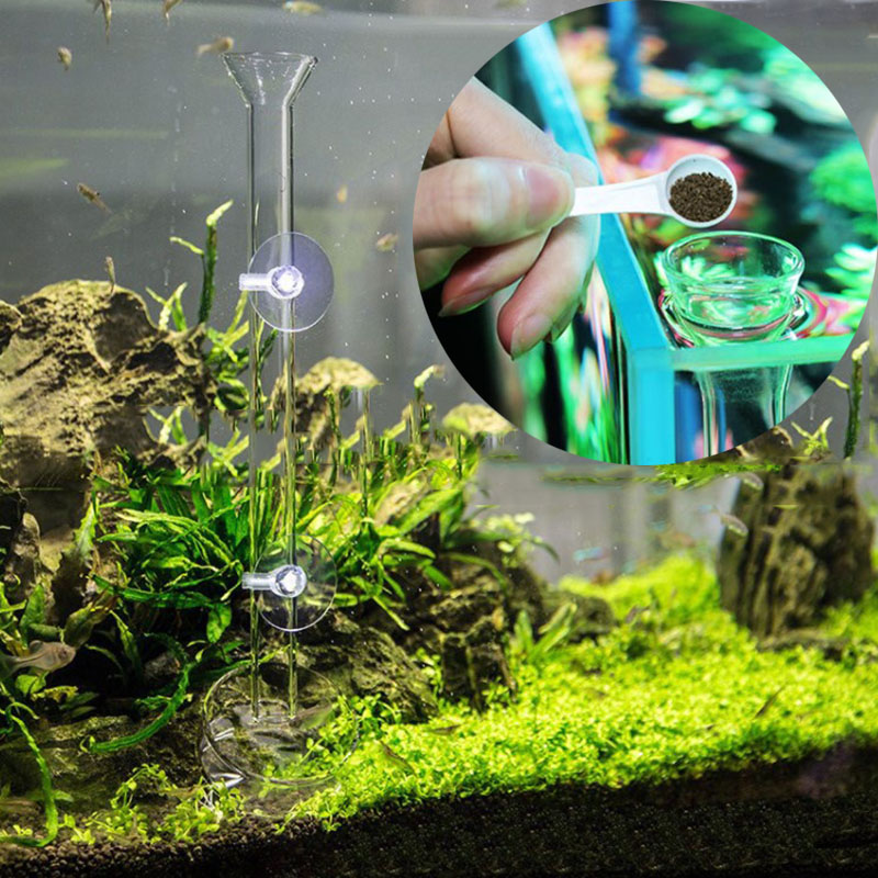 Cam akvaryum besleyici tüp çan - Aquarium Fish Price incelemesi ve fiyatı